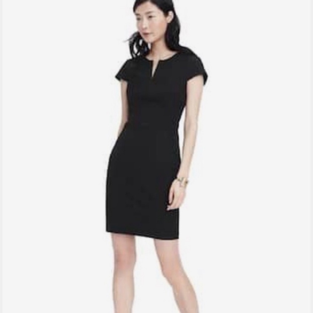 Banana Republic tailored black dress